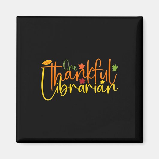 Aimant Un Merci Bibliothécaire Tee Automne Automne Thanks (Devant)