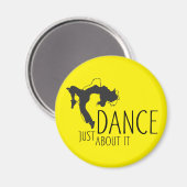 Aimant Un message amusant - Juste Danser 1 (Recto/Verso)