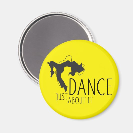 Aimant Un message amusant - Juste Danser 1 (Recto/Verso)