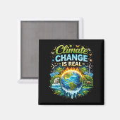 Aimant Un monde qui se réchauffe (Recto/Verso)