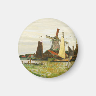 Aimant Un moulin à vent à Zaandam Claude Monet
