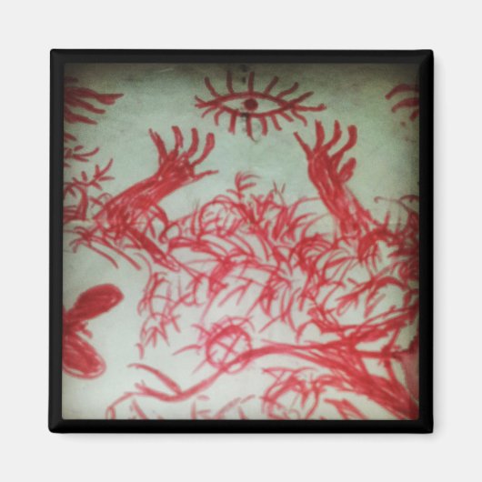 Aimant un oeil que vous croyez dessiner l'oeil rouge (Devant)