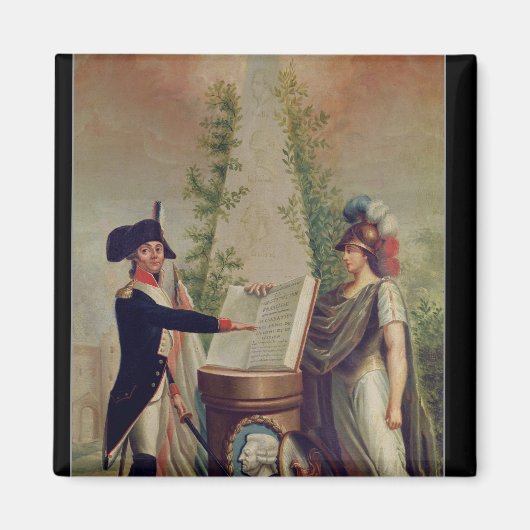 Aimant Un officier de la Garde nationale prêtant serment (Devant)