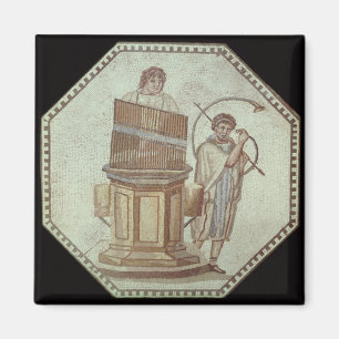 Aimant Un organiste et un joueur de klaxon amusent