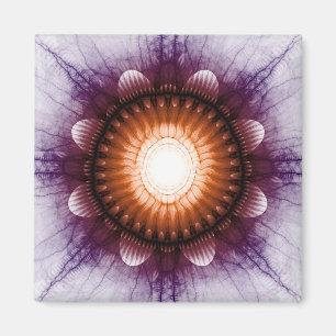 Aimant Un ornement de violet rouge mystique brillant