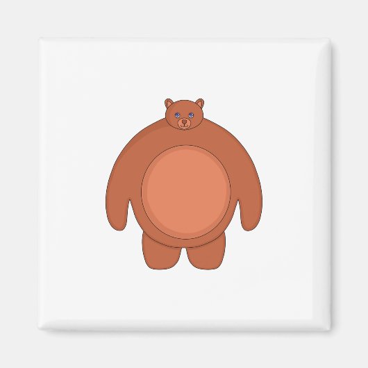 Aimant Un Ours Chubby mignon (Devant)