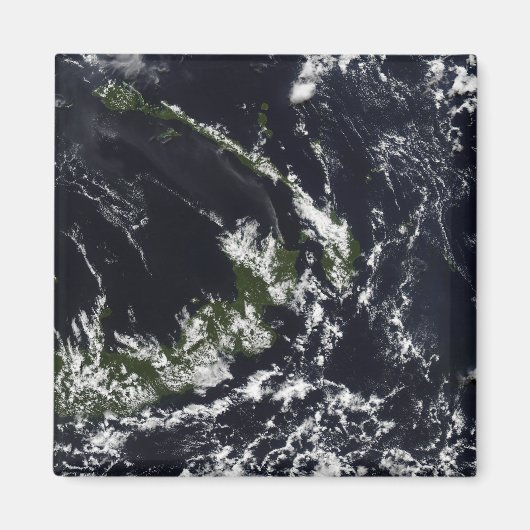 Aimant Un panache volcanique de la caldera Rabaul (Devant)