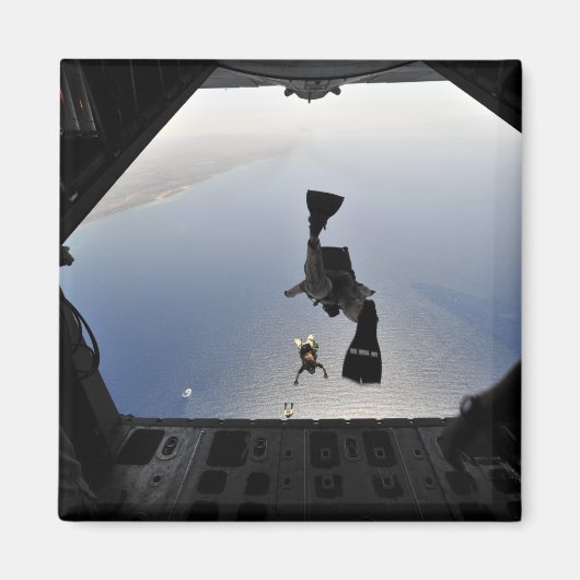 Aimant Un parachutiste de l'armée de l'air américaine sau (Devant)