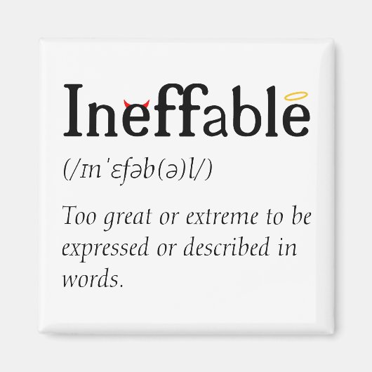 Aimant Un paradis et un enfer ineffables (Devant)