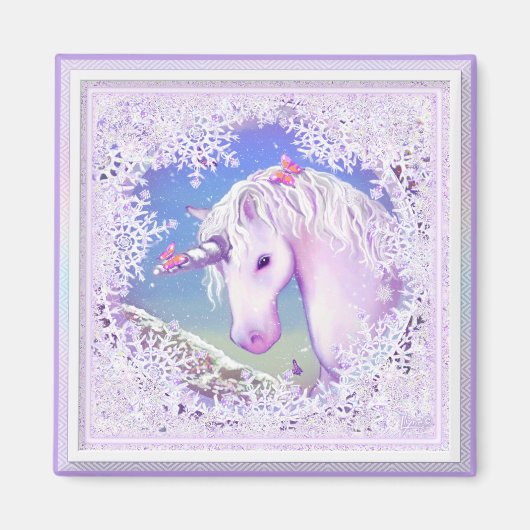 Aimant Un paradis pourpre & neige (Devant)