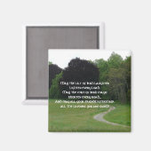 Aimant Un paysage irlandais bienheureux et vert (Recto/Verso)