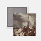 Aimant Un pêcheur tirant dans un filet, 1868 (Recto/Verso)