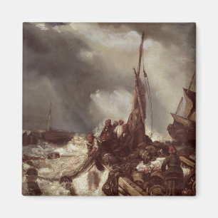 Aimant Un pêcheur tirant dans un filet, 1868