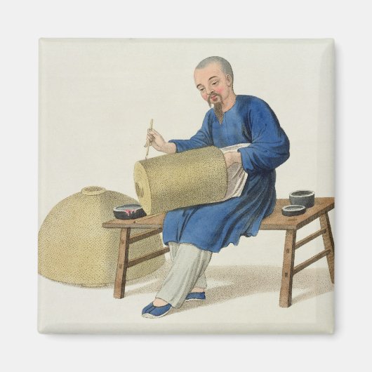 Aimant Un peintre lanterne, plaque 20 de 'Le costume de C (Devant)