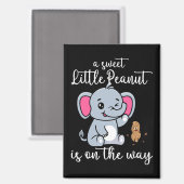 Aimant Un petit doux arachide en route Nouveau bébé cool (Recto/Verso)