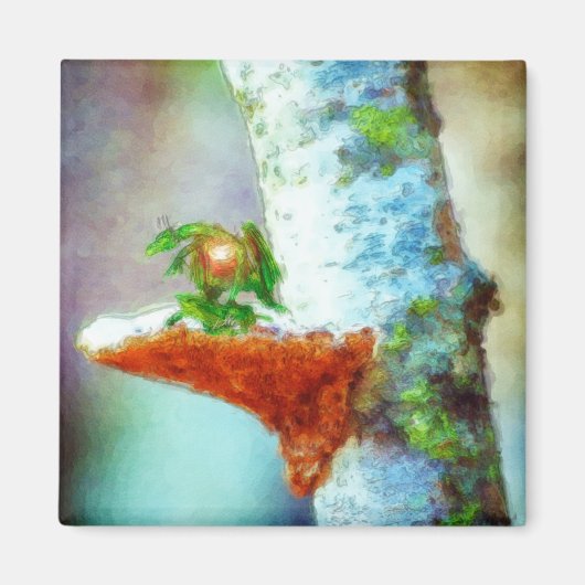 Aimant Un Petit Dragon Dort (Devant)