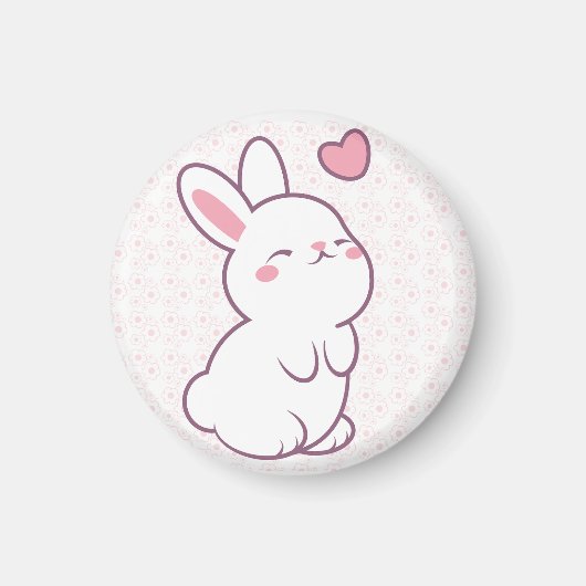 Aimant Un petit lapin fait de sentiments (Devant)