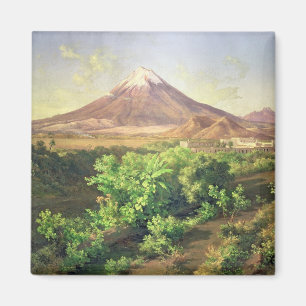 Aimant Un petit volcan dans la campagne mexicaine, 1887 (