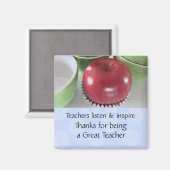 Aimant Un professeur de pomme dit : (Recto/Verso)