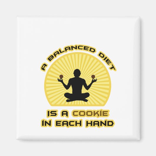 Aimant Un Régime Équilibré Est Un Cookie Dans Chaque Main (Devant)
