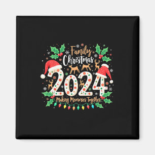 Aimant Un renne de Noël de famille qui fait des souvenirs