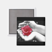 Aimant Un Rose à la main 2 (Recto/Verso)