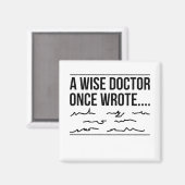 Aimant Un sage médecin, un jour noir, écrivait (Recto/Verso)