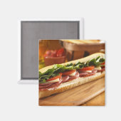 Aimant Un sandwich italien avec 2 (Recto/Verso)