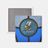 Aimant Un seul logo Seabee (Recto/Verso)