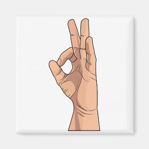 Aimant Un signe CORRECT et gestes de main de ~