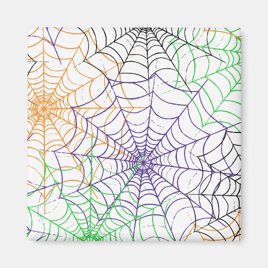 Aimant Un simple Motif Web d'Halloween Spider (Devant)