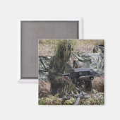 Aimant Un soldat avec lance-grenades MK-19 (Recto/Verso)