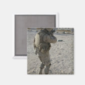 Aimant Un soldat lance sa cible sur un coup de feu (Recto/Verso)