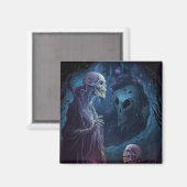 Aimant Un squelette mort crée l'art de l'horreur (Recto/Verso)