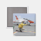 Aimant Un tireur à bord du porte-avions (Recto/Verso)