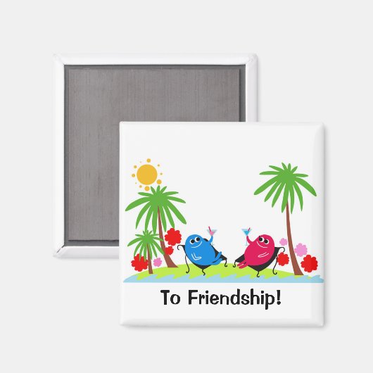 Aimant un toast à l'amitié ! (Recto/Verso)