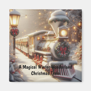 Aimant Un train de Noël magique pour Wonderland