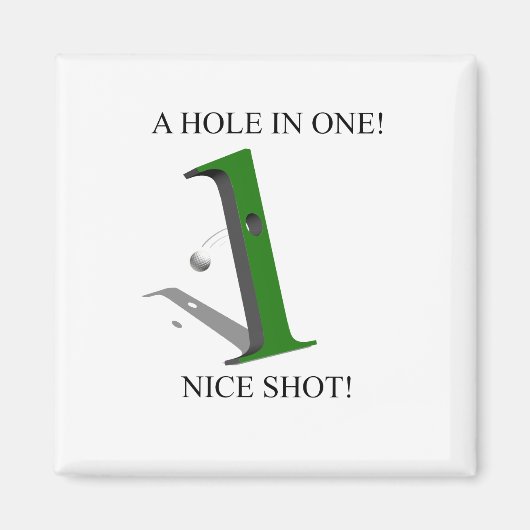 Aimant Un Trou Dans Une Balle De Golf (Devant)