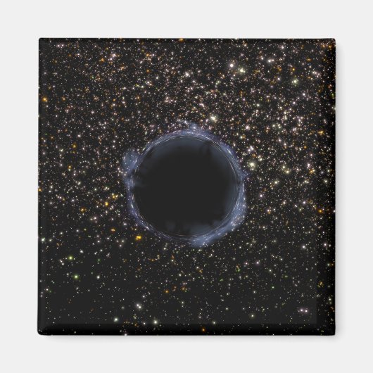 Aimant Un trou noir dans une grappe globale (Devant)