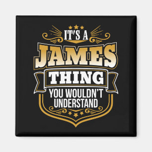 Aimant Un truc d'homme que James ne comprendrait pas drôl