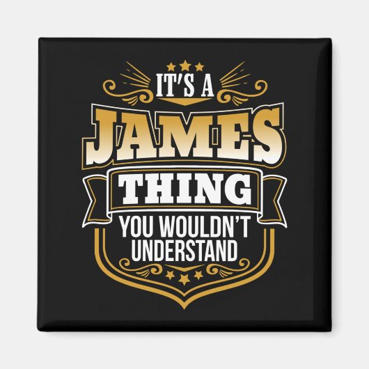 Aimant Un truc d'homme que James ne comprendrait pas drôl (Devant)