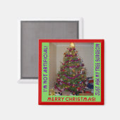 Aimant Un véritable arbre de Noël (Recto/Verso)