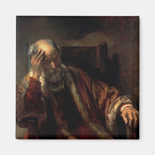 Aimant Un vieil homme dans un fauteuil (Devant)