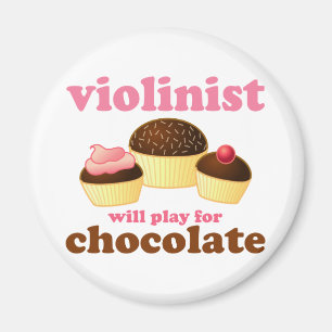 Aimant Un violoniste jouera pour le chocolat