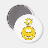 Aimant Un visage d'idée brillant (Recto/Verso)