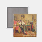 Aimant Un visiteur attentif (Recto/Verso)