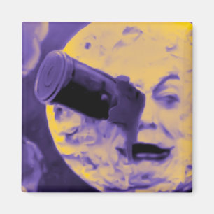 Aimant Un voyage à la lune (duvet pétillant pourpre)