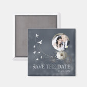 Aimant Un vrai mariage de conte fée Enregistrer la date (Recto/Verso)