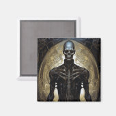 Aimant Undead Cyborg Sci-Fi Horror Art (Recto/Verso)