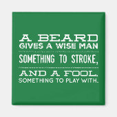 Aimant Une barbe donne à un homme sage quelque chose à fr (Devant)